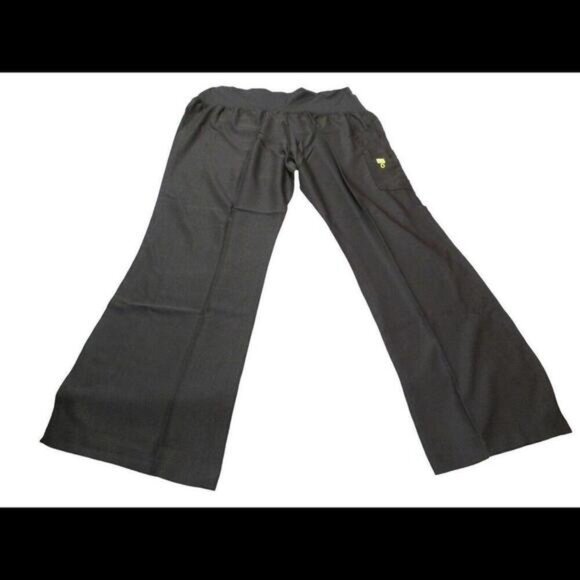 Wonder Wink Womens Maternity Uniform Black Scrub Pants Nurse Work Wear Size L​​​ - Picture 2 of 10